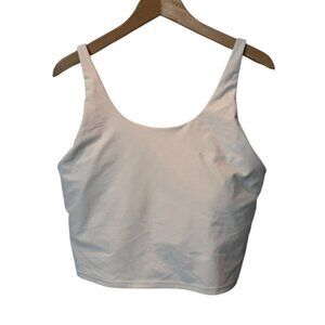Old Navy White XL Workout Crop Top | Adjustable Straps | Activewear Tank